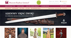 Desktop Screenshot of museumreplicas.com